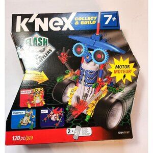 Bot Building Set KNex Flash Slasher Stomper Combo 120 Pieces  Motorized STEM toy